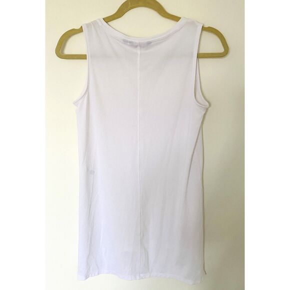 Athleta Sleeveless Tunic Top Stretchy Tencel Blend Side Split Activewear Sz XS - Picture 2 of 9
